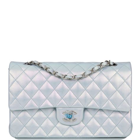 iridescent blue chanel|iridescent lambskin medium chanel.